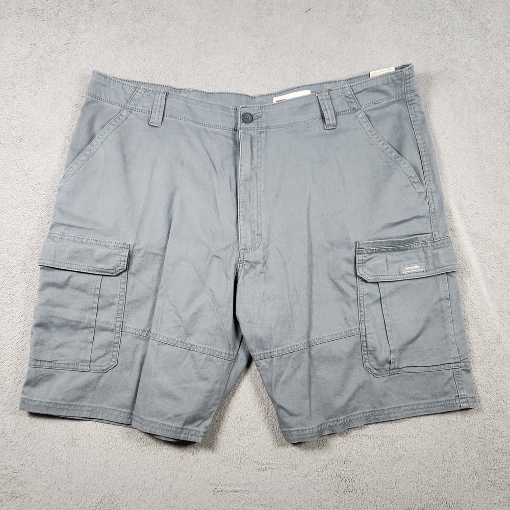 Wrangler Relaxed Fit Cargo Shorts Mens Size 42 Gray G6CXWOHNWT